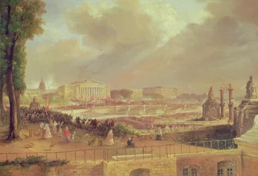 Proklamation der Zweiten Französischen Republik, Place de la Concorde, 24. Februar 1848